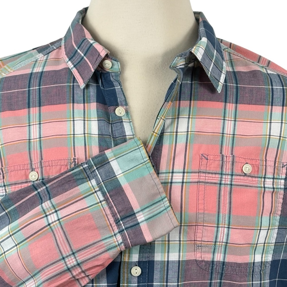 Men’s JACHS New York Classic Fit Multicolored Plaid Button Down XL-Tall - Picture 3 of 8